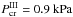 \hbox{$ P_{\rm{cr}}^{\rm III} = 0.9 {\rm{~kPa}}$}