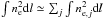 \hbox{$\int n_{\rm e}^2 {\rm d}l \simeq \sum_j \int n_{{\rm e},j}^2 {\rm d}l$}