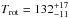 \hbox{$T_\mathrm{rot} = 132^{+17}_{-11}$}