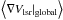 \hbox{$\left<\nabla V_{\rm lsr}|_{\rm global} \right>$}