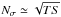 \hbox{$\displaystyle N_\sigma\simeq\sqrt{TS}$}