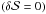 \hbox{$(\dl {\cal S} = 0)$}
