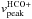 \hbox{$v^{\rm HCO+}_{\rm peak}$}