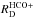 \hbox{$R^{\rm HCO+}_{\rm D}$}