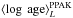 \hbox{$\langle \log \ {\rm age} \rangle_{L}^{\rm PPAK}$}