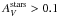 \hbox{$A_{V}^{\rm stars} > 0.1$}