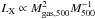 \hbox{$L_{\rm X} \propto M^2_{\rm gas,500} M^{-1}_{500}$}