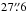 Mathematical equation: \hbox{$27\farcs6$}