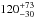 Mathematical equation: \hbox{$120^{+73}_{-30}$}