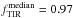 Mathematical equation: \hbox{$f_{\rm TIR}^{\rm median}=0.97$}