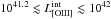 \hbox{$10^{41.2}\lesssim L_{\rm [O III]}^{\rm int} \lesssim 10^{42}$}