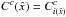 \hbox{$C^c(\hat{x}) = C^c_{i(\hat{x})}$}
