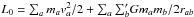 \hbox{$L_0 = \sum_a m_a v^2_a/2 + \sum_a {\sum}^\prime_b G m_a m_b/2 r_{ab}$}