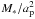 \hbox{$M_{*}/a_{\rm p}^2$}