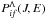 \hbox{$P_{if}^{\Lambda}(J,E)$}