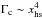 \hbox{$\Gamma_{\mathrm{c}} \sim x_{\mathrm{hs}}^{4}$}