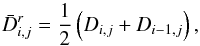 \appendix \setcounter{section}{1} \begin{equation} \bar{D}_{i,j}^{r} = \frac{1}{2}\left(D_{i,j} + D_{i-1,j}\right) , \label{eq:diff_coef_r} \end{equation}