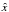 \hbox{$\hat{x}$}