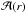 \hbox{$\mathcal{A}(r)$}