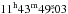 \hbox{$\rm 11^{h}43^{m}49\fs03$}