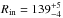 \hbox{$R_{\rm in}=139^{+5}_{-4}$}