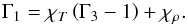 \begin{equation} {\Gamma _1} = {\chi _T}\left( {{\Gamma _3} - 1} \right) + {\chi _\rho }. \end{equation}