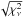 \hbox{$\sqrt{\chi^2_\nu}$}