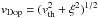 \hbox{$v_\text{Dop} = (v_\text{th}^2 + \xi^2)^{1/2}$}