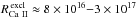 \hbox{$R^{\rm \,excl}_{\rm\caii}\approx8\times10^{16}{-}3\times10^{17}$}