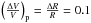 \hbox{$\left( \frac{\Delta V}{V} \right)_\mathrm{p}=\frac{\Delta R}{R}=0.1$}