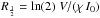 \hbox{$R_{\frac{1}{2}} = \ln(2) \; V/ (\chi \, I_0)$}