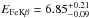 \hbox{$E_\mathrm{FeK\beta} = 6.85^{+0.21}_{-0.09}$}