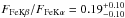 \hbox{$F_\mathrm{FeK\beta}/F_\mathrm{FeK\alpha} = 0.19^{+0.10}_{-0.10}$}