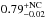 \hbox{$0.79^{\rm +NC}_{-0.02}$}