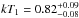 \hbox{$kT_{1}=0.82^{+0.09}_{-0.08}$}