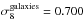 \hbox{$\sigma_8^{\rm galaxies} = 0.700$}