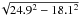\hbox{$\!\sqrt{\mbeam^2-\sbeam^2}$}