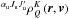 \hbox{$^{\alpha _{\rm u}J_{\rm u}J_{\rm u}^{\prime }}\rho _{Q}^{K}\left( \vec{r},\vec{v}\right) $}