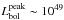 \hbox{$L^{\rm peak}_{\rm bol}\sim 10^{49}$}