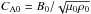 \hbox{$C_\textrm{A0} = B_\textrm{0}{/} \sqrt{\mu_\textrm{0} \rho_\textrm{0}}$}