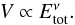 \begin{equation} \label{e2} V \propto \Etot^\nu . \end{equation}