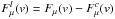 \hbox{$F^l_{\mu}(v) = F_{\mu}(v) - F^c_{\mu}(v)$}