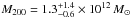 \hbox{$M_{200}=1.3^{+1.4}_{-0.6}\times10^{12}\,M_{\odot}$}