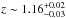 \hbox{$z\sim1.16^{+0.02}_{-0.03}$}