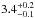 \hbox{$3.4^{+0.2}_{-0.1}$}