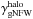 \hbox{$\gamma_{\rm gNFW}^{\rm halo}$}