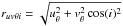 \hbox{$r_{uv\theta i} = \sqrt{u_{\theta}^2 + v_{\theta}^2\cos(i)^2}$}