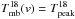 \hbox{$T^{18}_\mathrm{mb}(v)=T^{18}_\mathrm{peak}$}