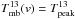 \hbox{$T^{13}_\mathrm{mb}(v)=T^{13}_\mathrm{peak}$}