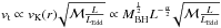 \hbox{$ v_\mathrm{t} \propto v_\mathrm{K}(r)\! \sqrt{{\cal M} \frac{L}{L_\mathrm{Edd}}} \propto M_{\rm BH}^{\frac{1}{2}} L^{-\frac{\alpha}{2}} \!\sqrt{{\cal M} \frac{L}{L_\mathrm{Edd}}}$}